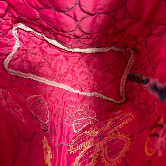 Stephen Joseph Kids Unisex Quilted Backpack Ladybug “Isabelle” Button String Tie - Picture 10 of 13